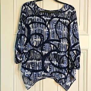 Top styling company petite large beautiful blues with rhinestone detail